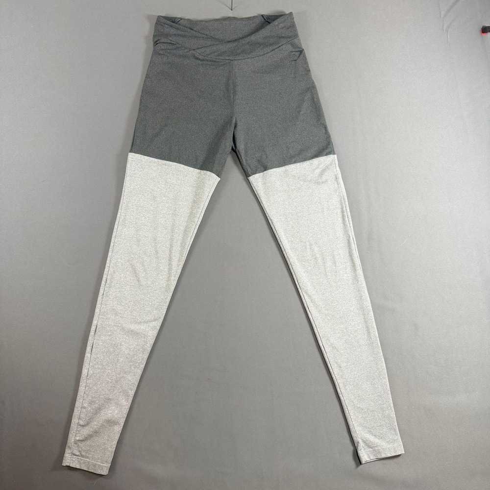 Gymshark High-Rise Training Leggings Color Block Heather Gray Light Gray Small